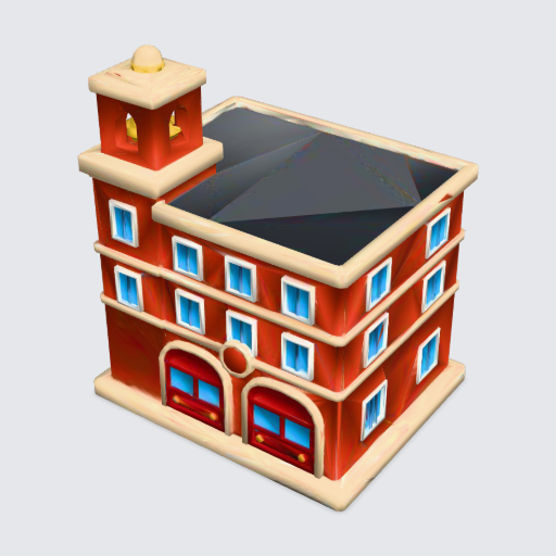Fire station, Meshy views, Ultra geometry