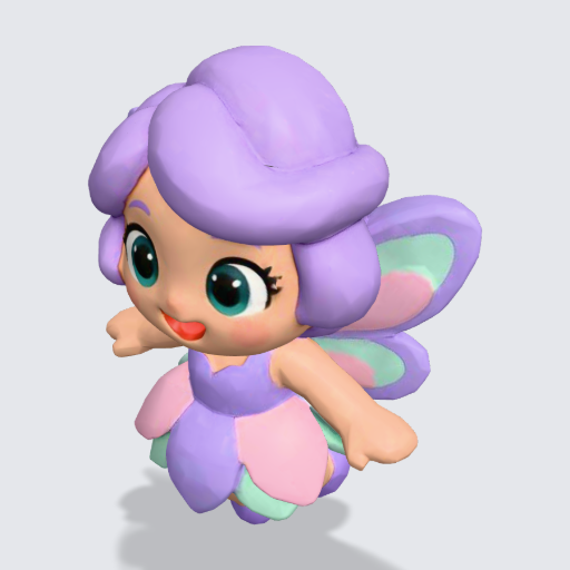 Fairy, Tripo model molded smooth, 20k