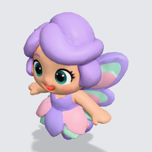 Fairy, Tripo model molded smooth, 10k