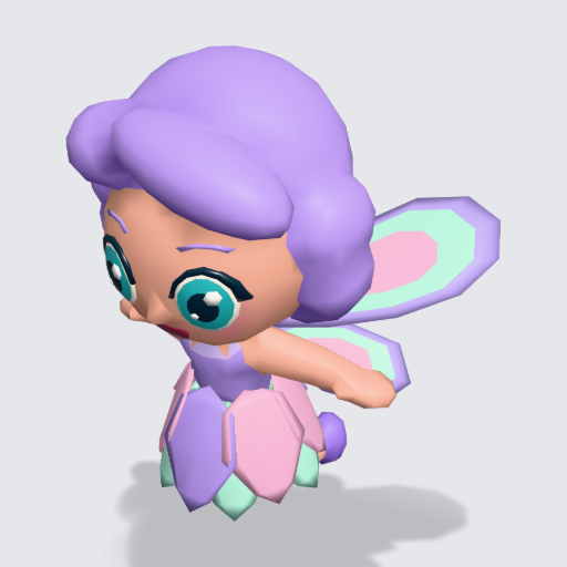 Fairy, clay method in live Blender (30 steps)
